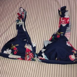 Floral bikini top